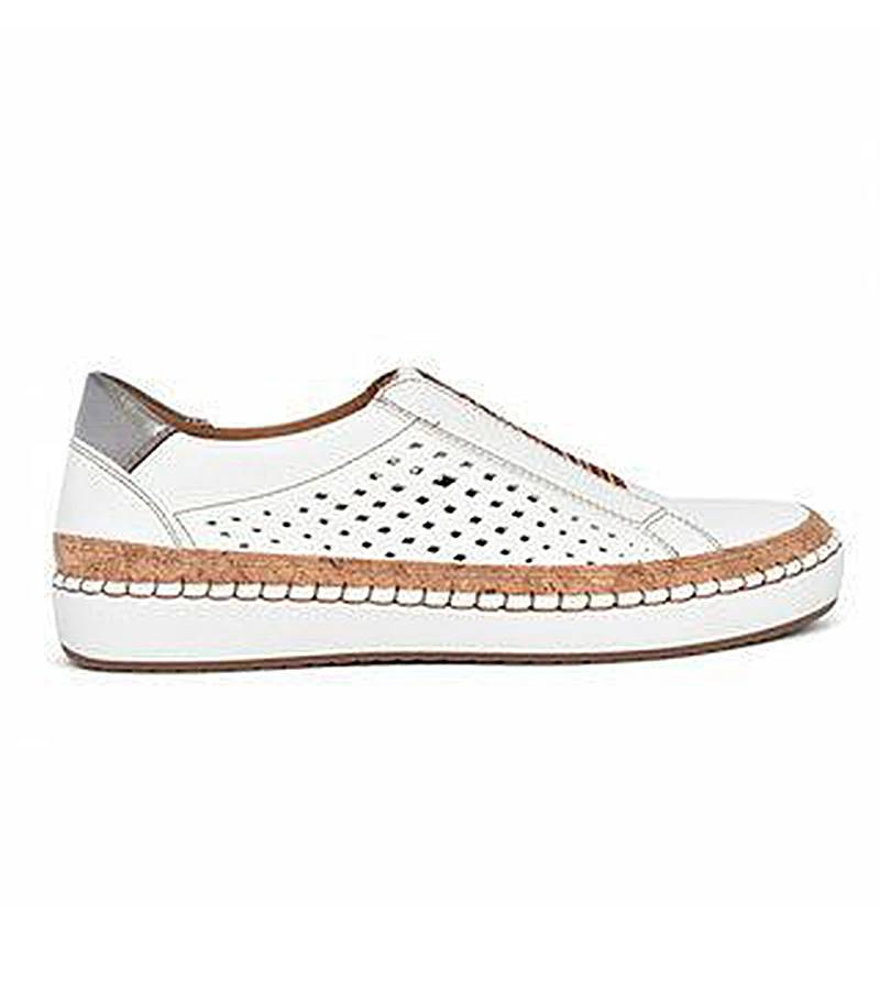 New women flats Breathable Slip On casual shoes women loafers fashion leather platform white sneakers female Plush Size VT245 (4)