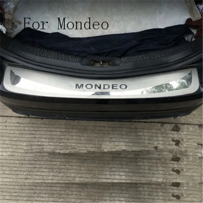 Автомобильный Стайлинг из нержавеющей стали Задний бампер протектор порога багажника протектора Накладка для Ford Mondeo 2007-2012 автомобильные аксессуары