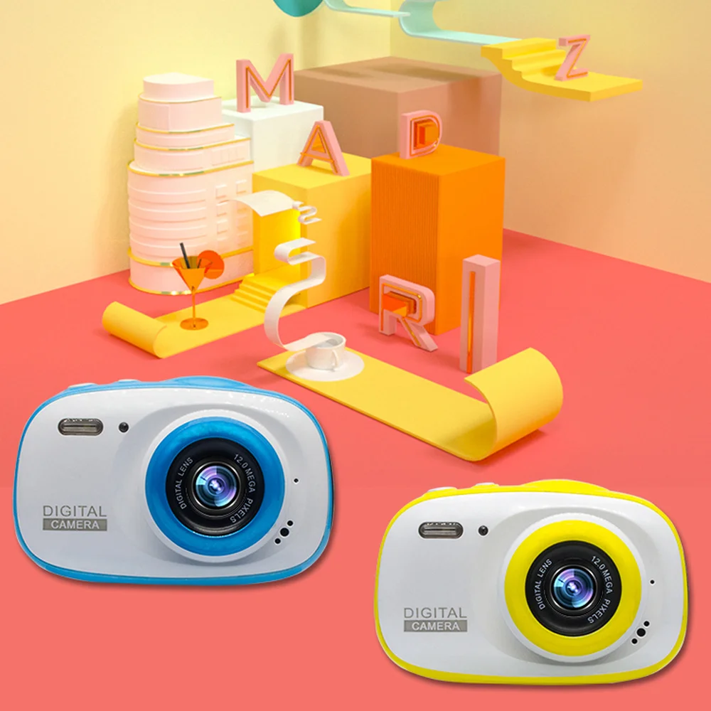 HD Mini 2 дюйма мультяшная Водонепроницаемая Детская Цифровая камера MP3 MP4 игрушка