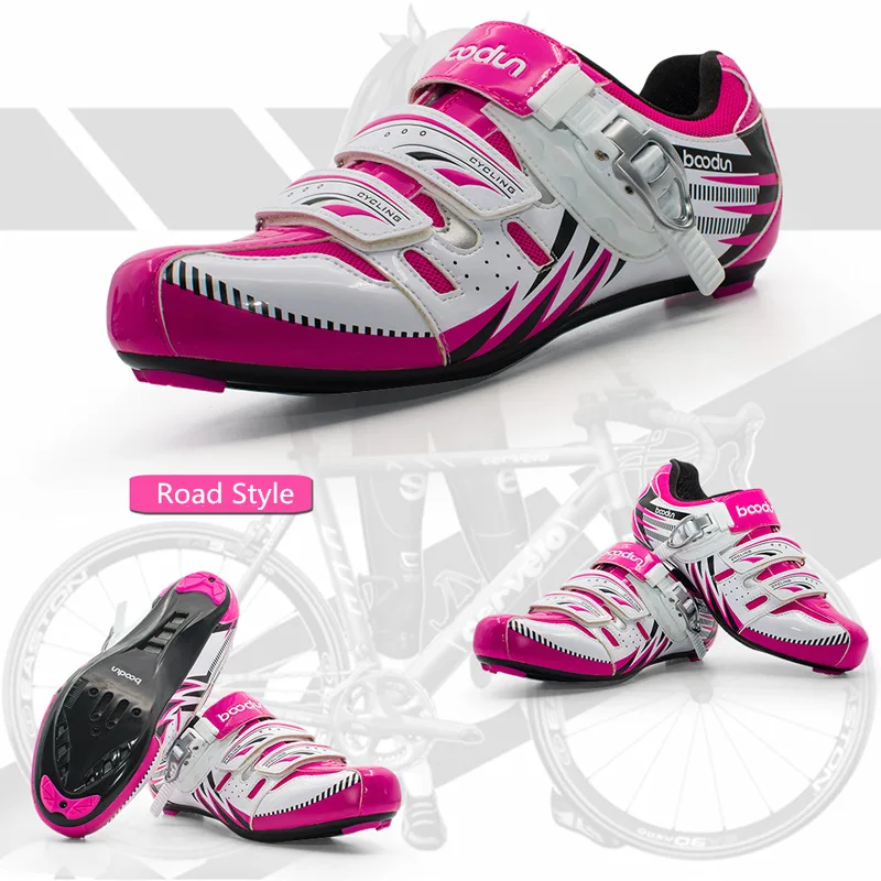 

Boodun Professional Breathable Women Cycling Shoes Female Riding Mountain MTB Bike Shoes Road Bicycle Anti-skid Self-Lock Shoes