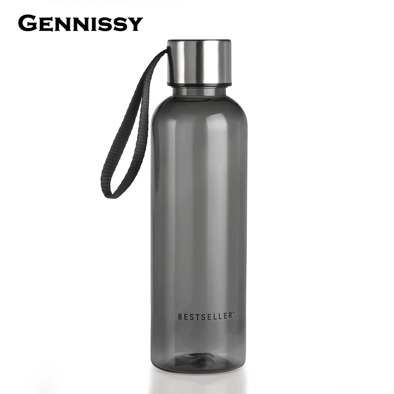 GENNISSY 500ml Business Bottle Fruit Juice Tea Milk Bottles Portable Sports Camping Cycling Plastic Clear Water