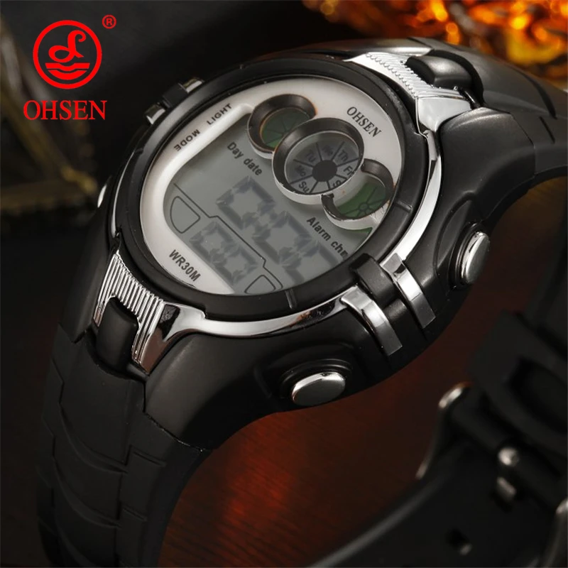 

OHSEN Gift Watches Children Watch Led Digital Wristwatch Kids Boys Girs Students Clock Waterproof Sport Relojes Water Resistant