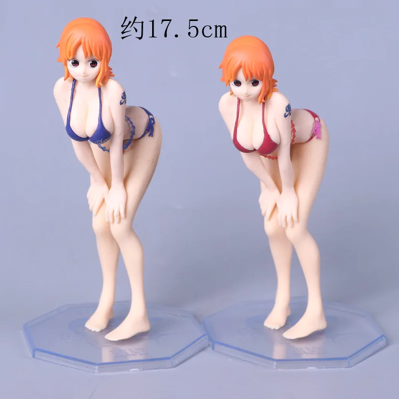 17 5 см цельная фигурка Nami Girl Ver ПВХ одна штука леди закон игрушка синяя красная