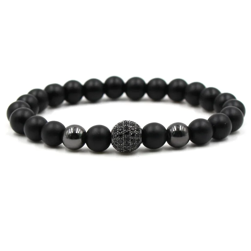 

Hot Fashion Men Bracelet Stone Charm Bracelet Charm Matte Beads Bracelet Women Fashion Jewelry Gift Gift Friendship Bracelets