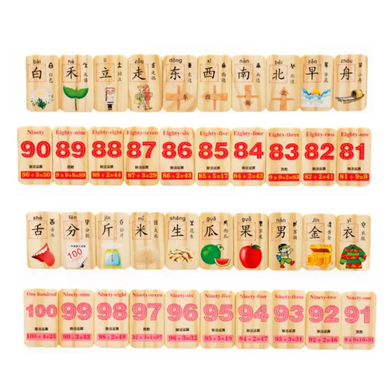 1 Набор деревянное домино игровые игрушки Китайский Персонаж цифры Монтессори Развивающие детские игрушки деревянное домино Горячие