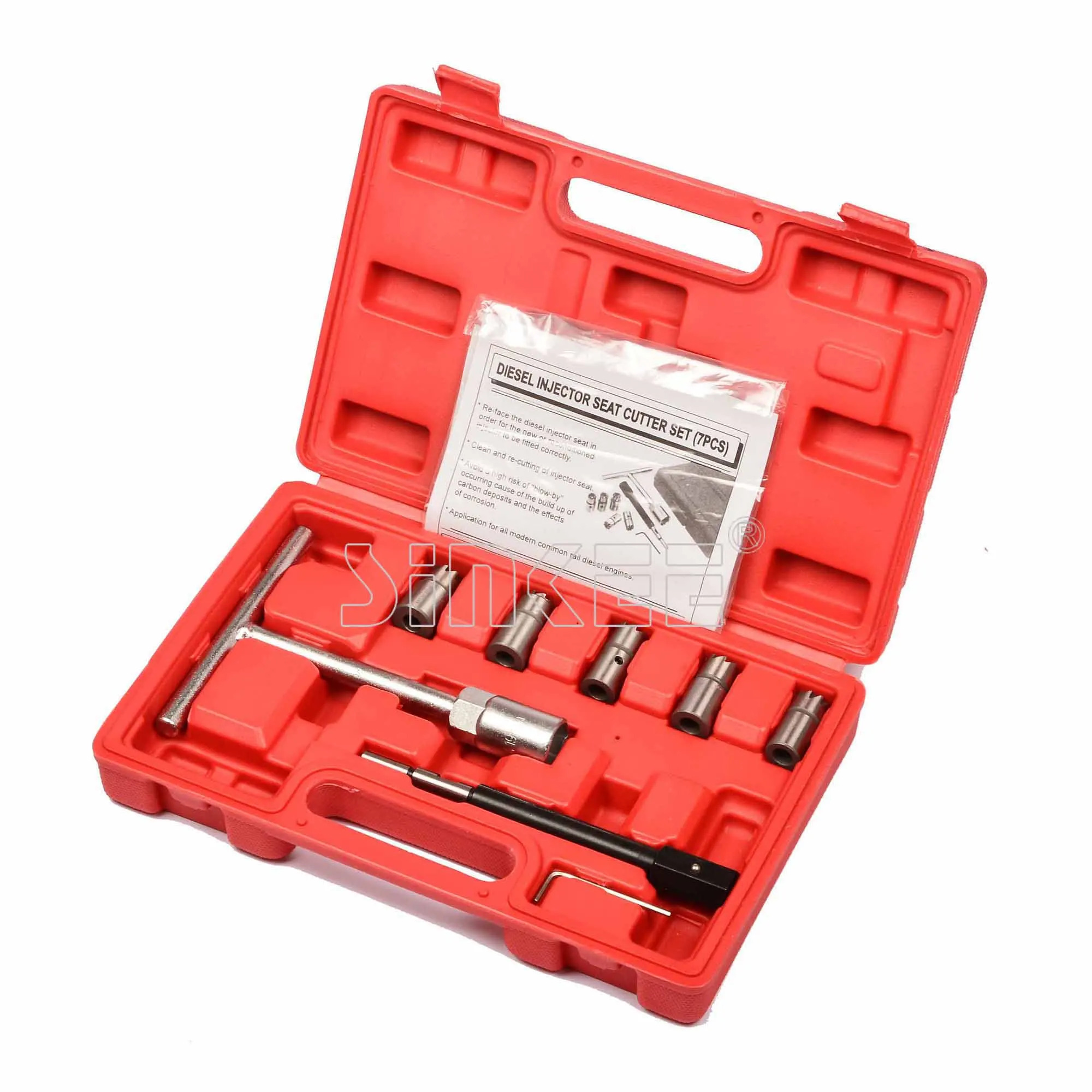 

7pc Diesel Injector Seat Cutter Set Cleaner Carbon Cutting Tool