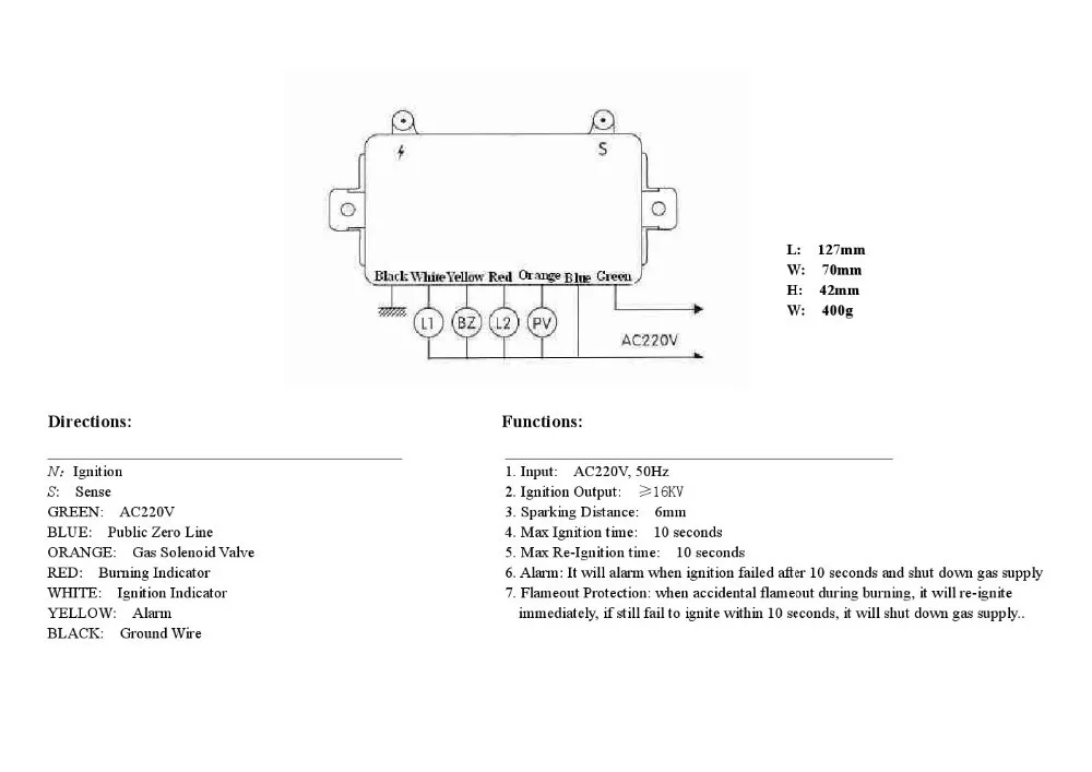 ignition instruction