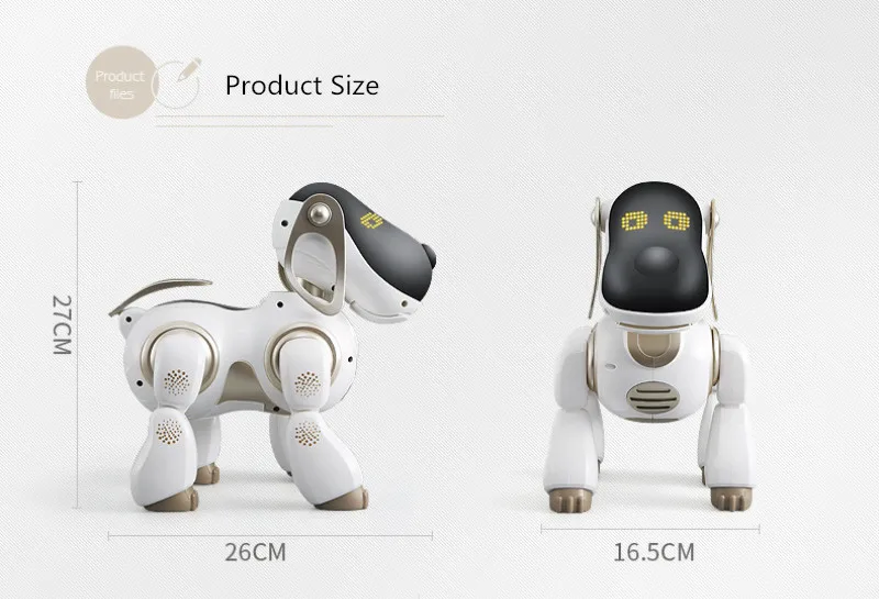 Brinquedo de Aprendizagem Jogar com a Criança Mais Novo Educacional Controle Remoto rc Robô Cão Animal Estimação Simulação ai Pode Cantar Falando Dança 6 Brinquedos e hobbies
