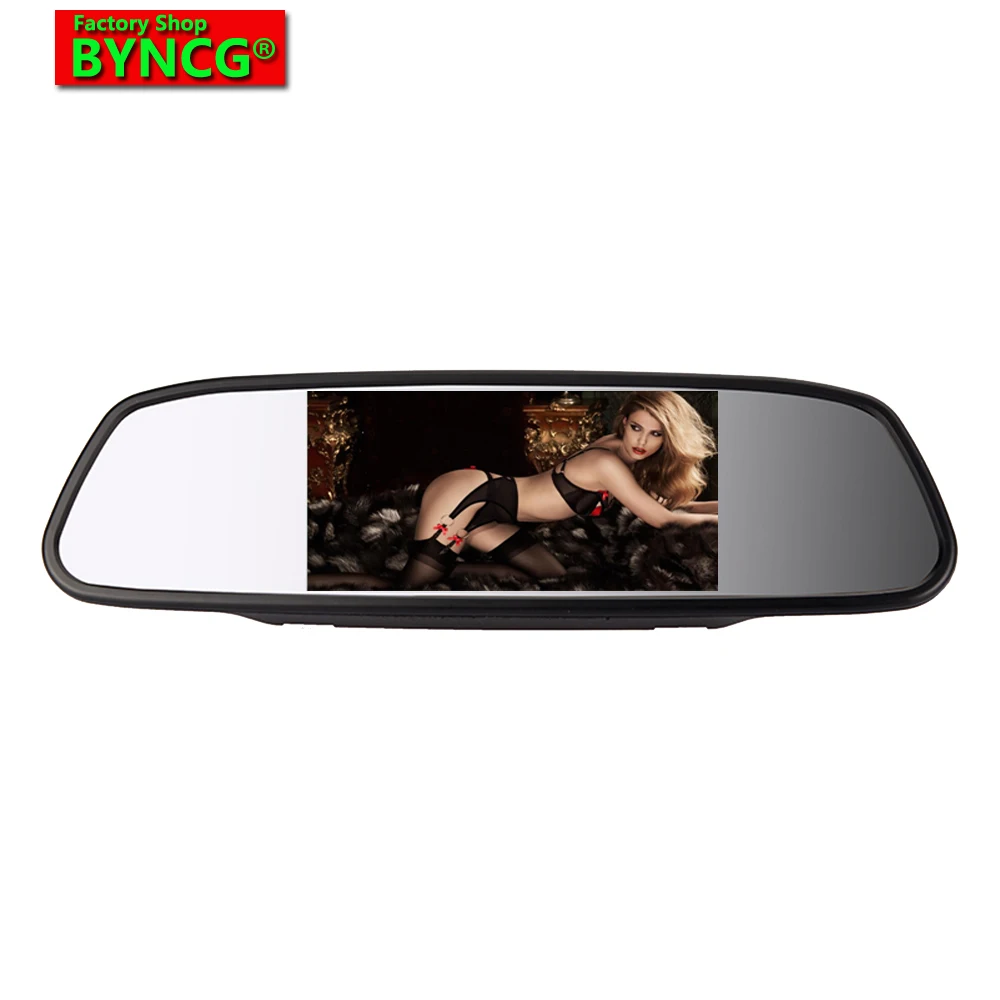 

BYNCG WG33 High quality 5" Color TFT LCD Car HD Display Car Rearview Mirror Monitor Parking Assistance Reverse Monitor