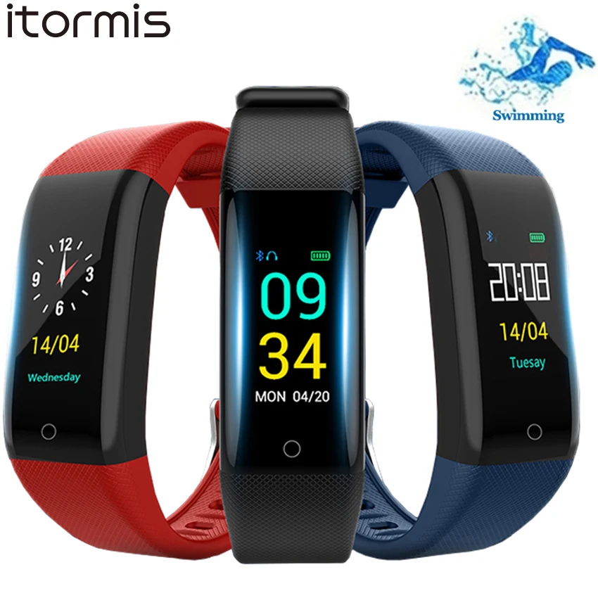 

Bluetooth Smart Band Color Screen Bracelet Watch Waterproof IP68 Pedometer Sport Heart Rate Monitor Fitness Bracelet Tracker
