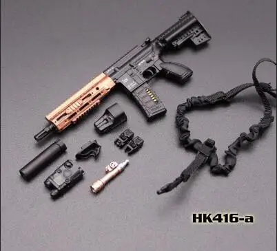 1/6 весы мини Таймс игрушки 1/6 серии HK416 серии M4 винтовка пистолет оружие Модель игрушки F 1" фигурки аксессуары коллекции - Цвет: HK416  A