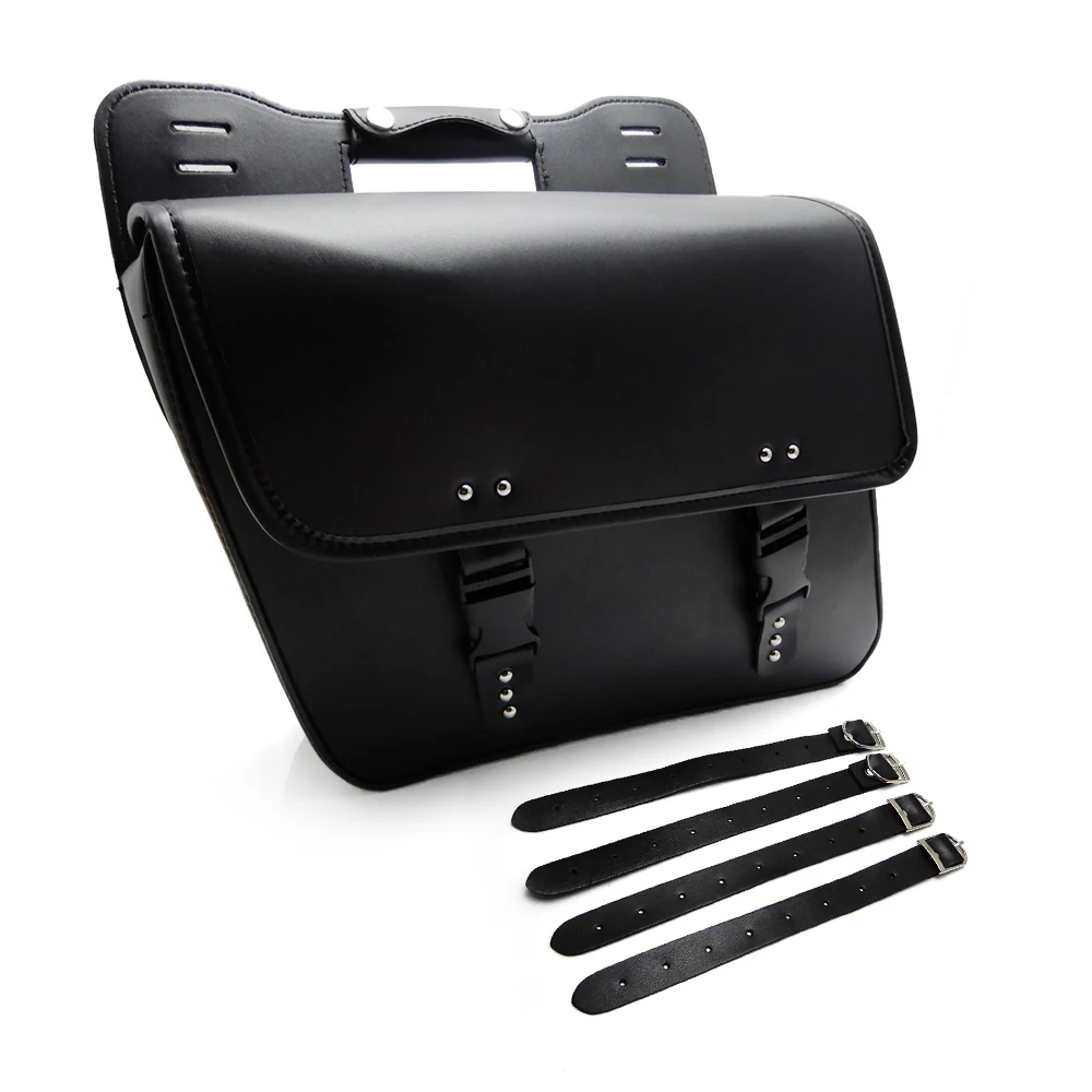 

Motorcycle Saddle Bags Pu Leather Motorbike Side Tool Bag Luggage For Universal Motorcycle Bags after market