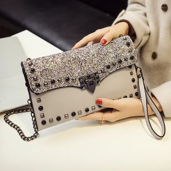 

2018 new women's bag banquetteers hold on to notables envelopes women's handbags Korean versions hundred handbags