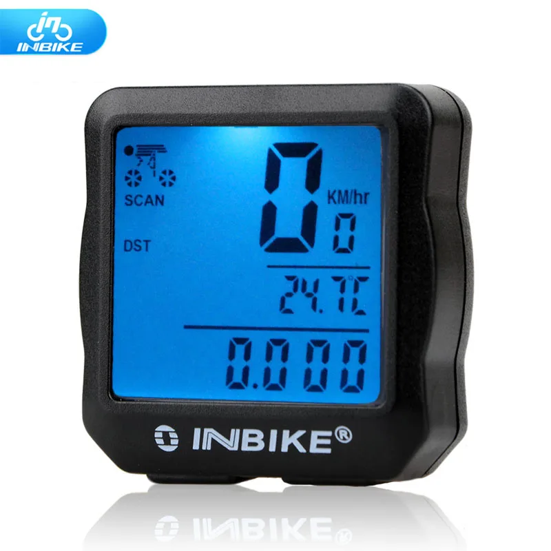 

INBIKE bicycle computer waterproof backlit bicycle computer cable digital speedometer cycle Velo computer odometer 528