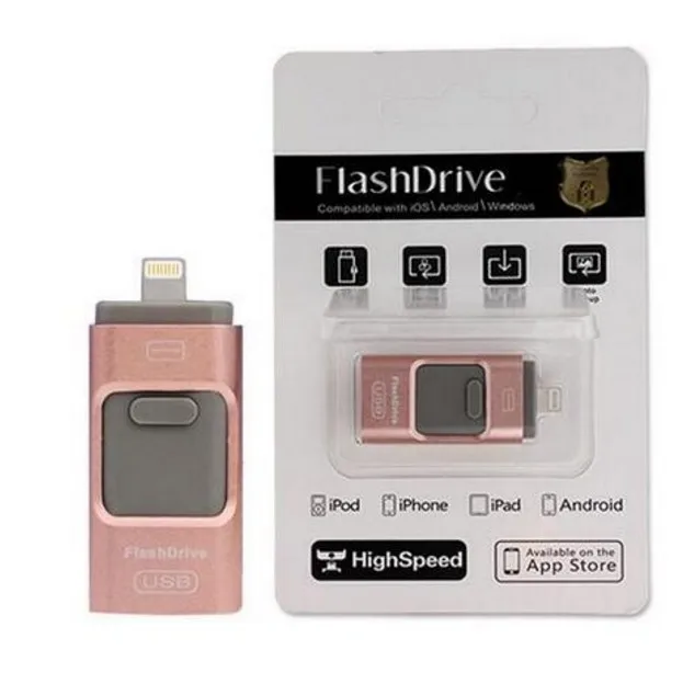 For iPhone 6 6s Plus 5 5S ipad Pen drive HD memory stick Dual purpose