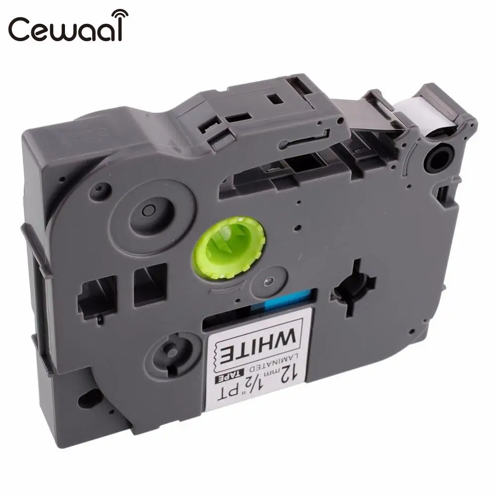 

Cewaal 1 Pack 8m Black PRINT on White Label Tape P-Touch Compatible for Brother TZ 231 231 12mm 26.2ft 8M label maker