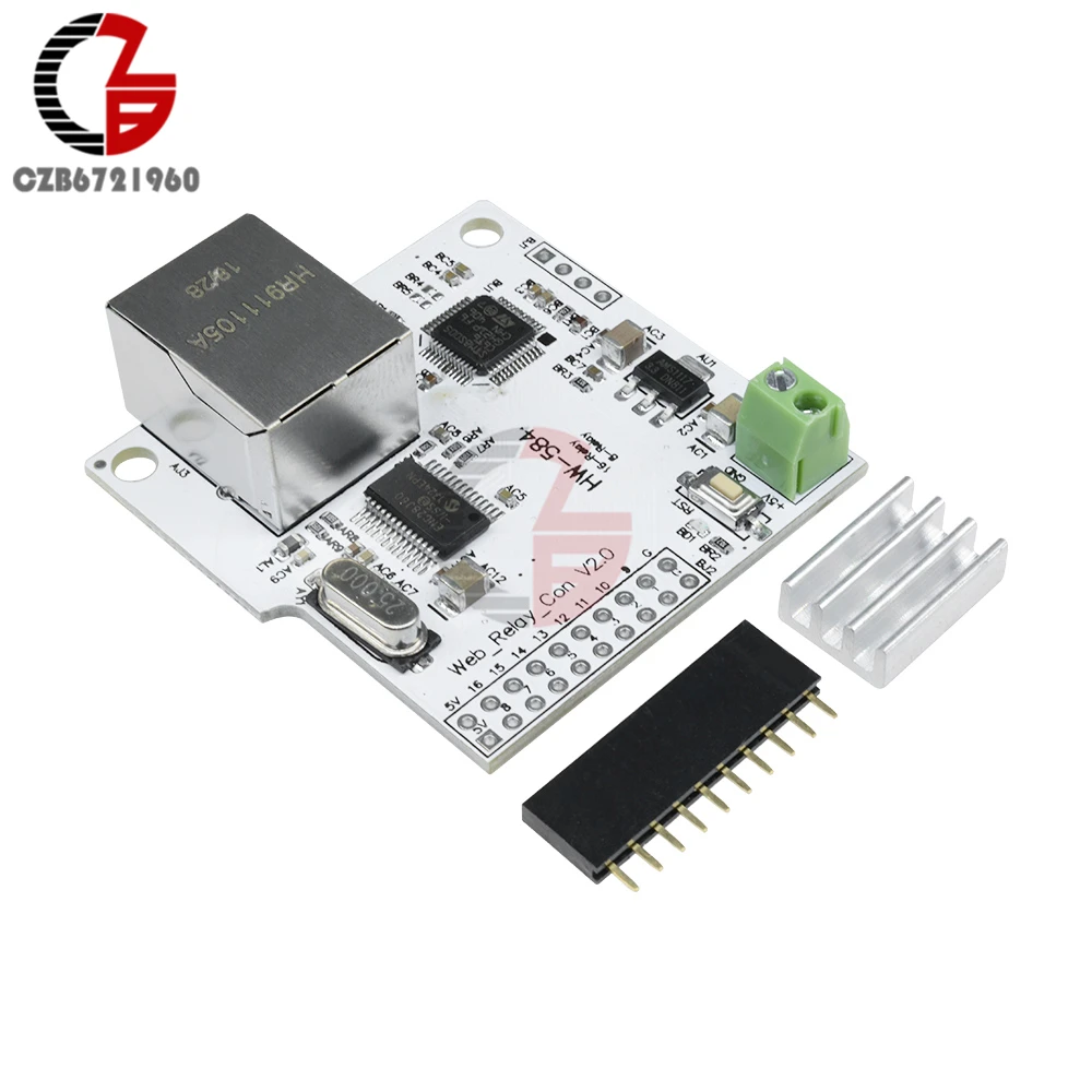 

DC 5V 2A 8CH ENC28J60 Network Module 8-Channel Network Contrller Relay Control base on 32Bit System for Arduino Smart Home