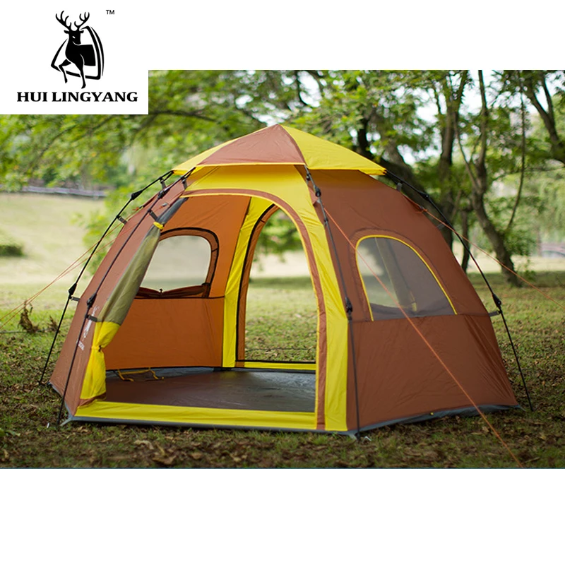 Person Tent Pop Up Tents For Camping 3-4 Person Automatic Setup