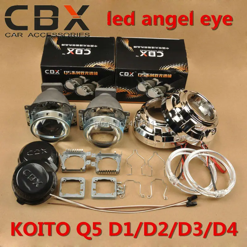 Car Headlight 3 inches Koito Q5 Bixenon hid Projector Lens D1/D2/D3/D4