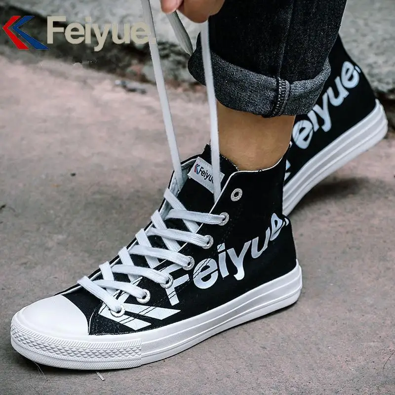 Feiyue/Новые мужские и женские черные рыцарские кроссовки в стиле Харадзюку - Цвет: black shoes