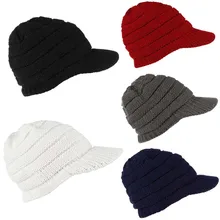 KLV Топ женские модные теплые зимние вязаные шерстяные шапки конопляющий Лыжный Череп мешковатая шапка 11,15