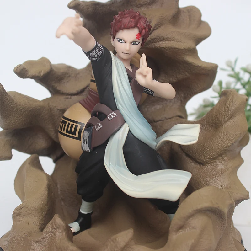 Ботинки в стиле аниме NARUTO фигурка повязка на голову Sabaku no Gaara из ПВХ движущаяся