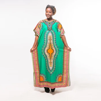 

Traditional African Clothing Print Dashiki Dress Embroidered African Dresses robe africaine femme 2019