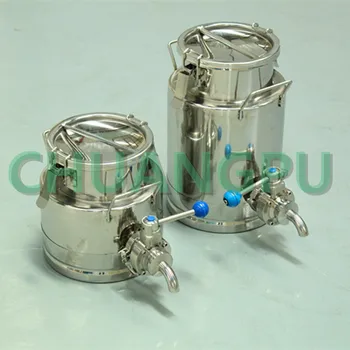 

with water faucet stainless steel 304 milk transportation bucket
