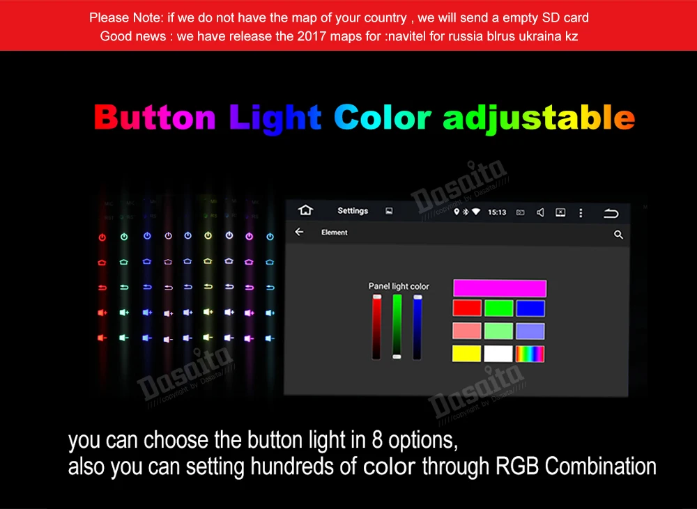 Perfect Dasaita 9" Android 8.1 Car GPS Player Navi for Kia Sportage R 2011-2016 with 2G+16G Quad Core Stereo Radio Multimedia 22 Perfect Dasaita 9" Android 8.1 Car GPS Player Navi for Kia Sportage R 2011-2016 with 2G+16G Quad Core Stereo Radio Multimedia 22