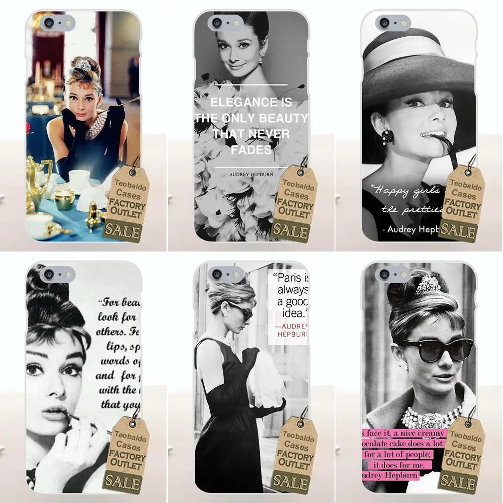 

Tpwxnx For Apple iPhone 4 4S 5 5C SE 6 6S 7 8 Plus X For LG G4 G5 G6 K4 K7 K8 K10 Soft New Style Audrey Hepburn Quote