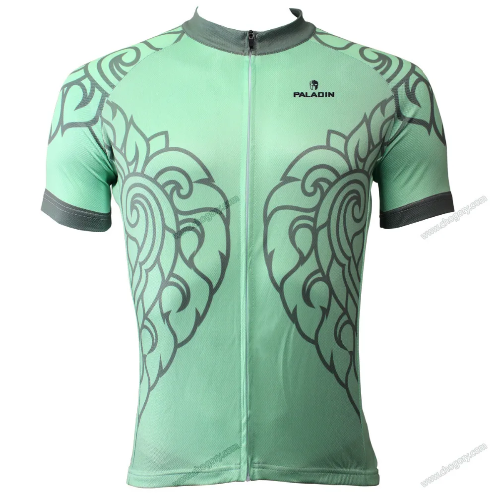 Green coolest bike riding clothes for summer short sleeve cycling