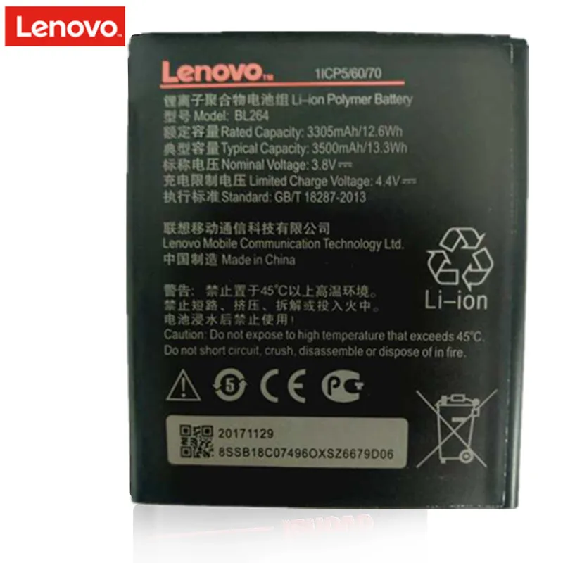 Oroginal аккумулятор BL264 Аккумулятор для lenovo Vibe C2 power для lenovo Vibe C2 power BL264 аккумулятор