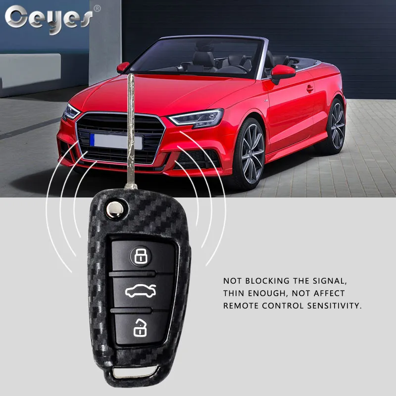 Carbon fiber key cover for AUDI (20)
