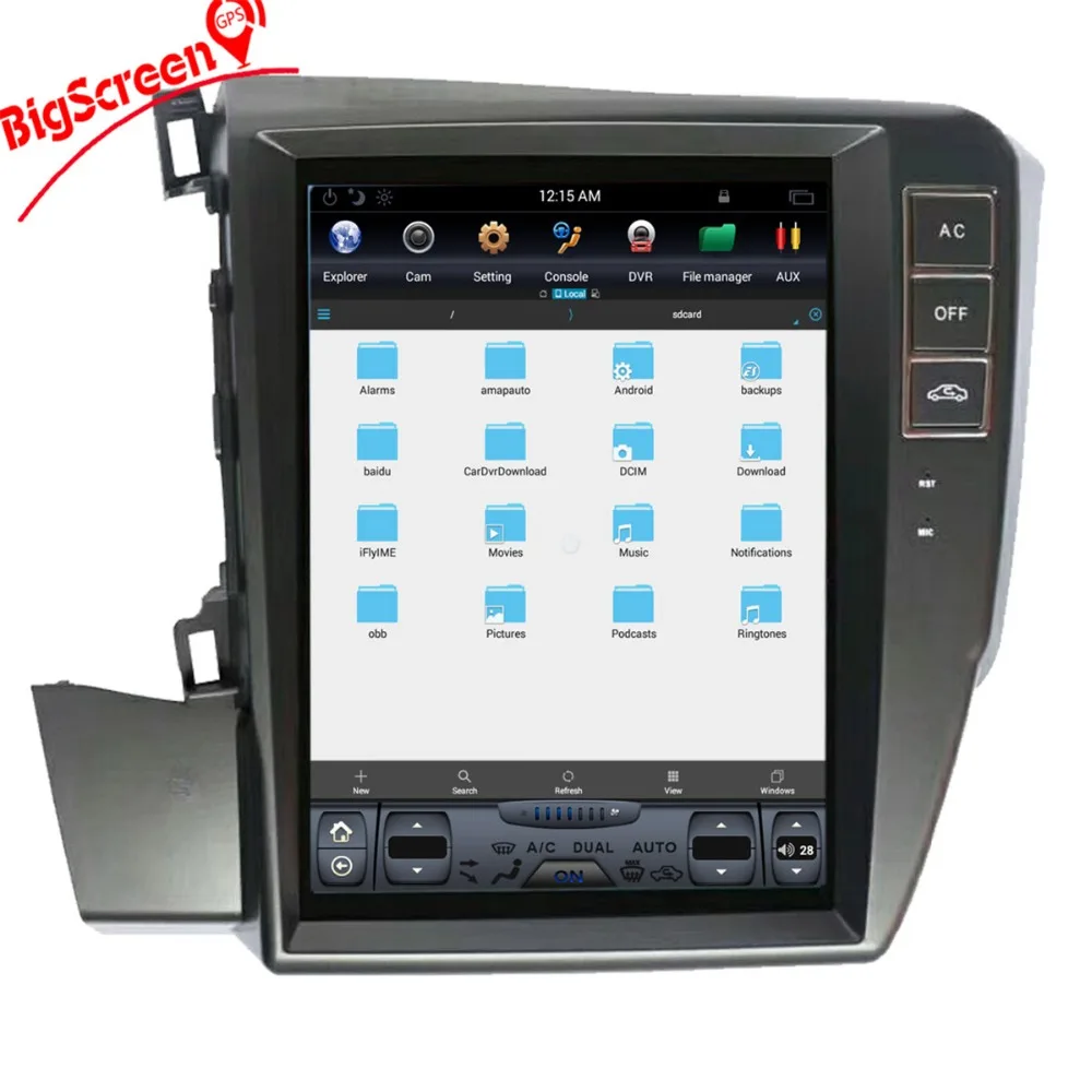 10 4 &quotAndroid 6 0 Tesla стиль автомобильный dvd плеер GPS Navi для Honda Civic 2012 2015 Авто Стерео