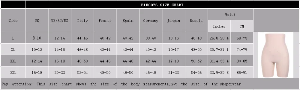 SIZE CHART -8