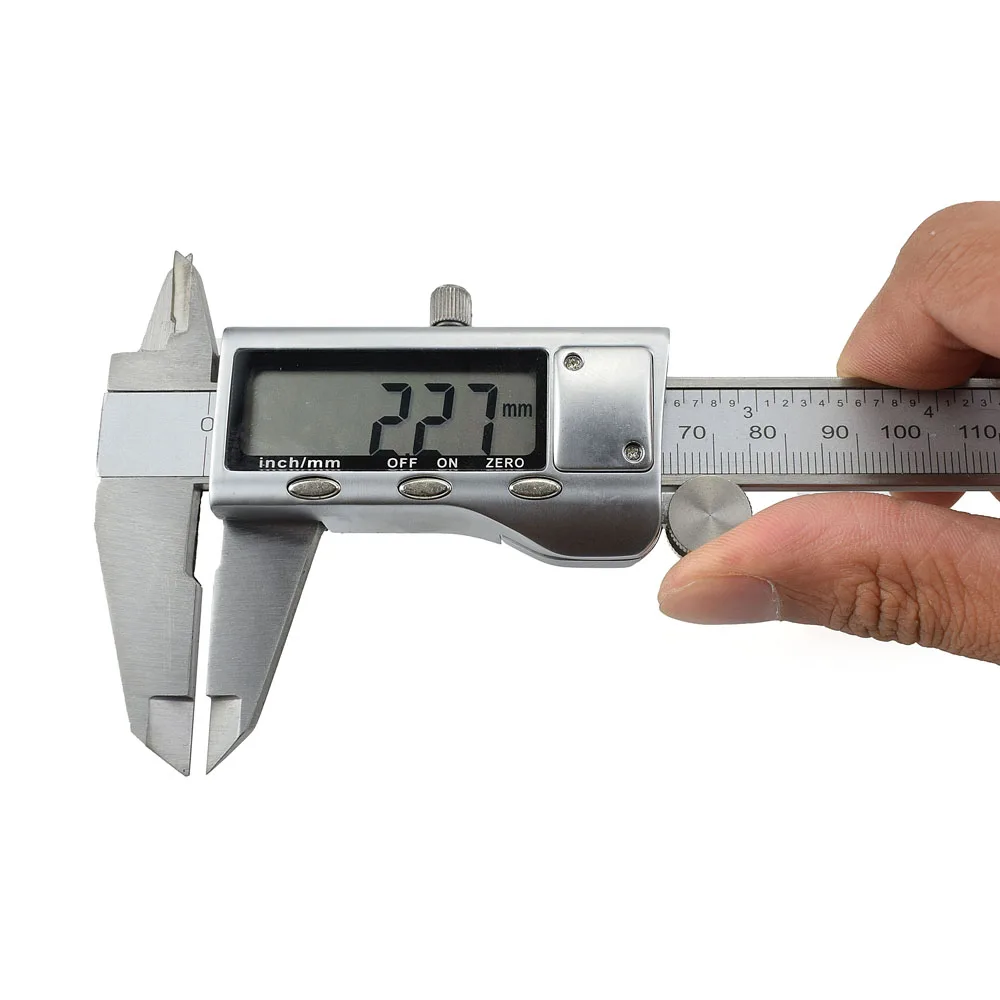 Toolour электронный цифровой штангенциркуль 0-150 мм/0-6 дюймов ЖК-дисплей измерительный инструмент из нержавеющей стали прецизионный штангенциркуль