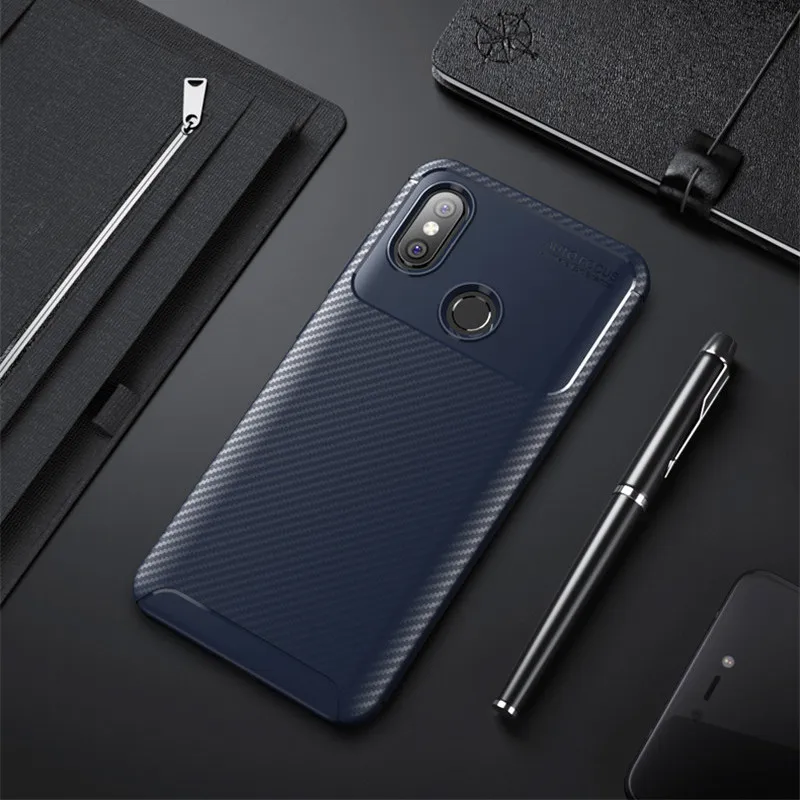 Чехол из углеродного волокна с текстурой для Xiaomi Mi 8 6 21 дюймов Мягкий ТПУ чехол