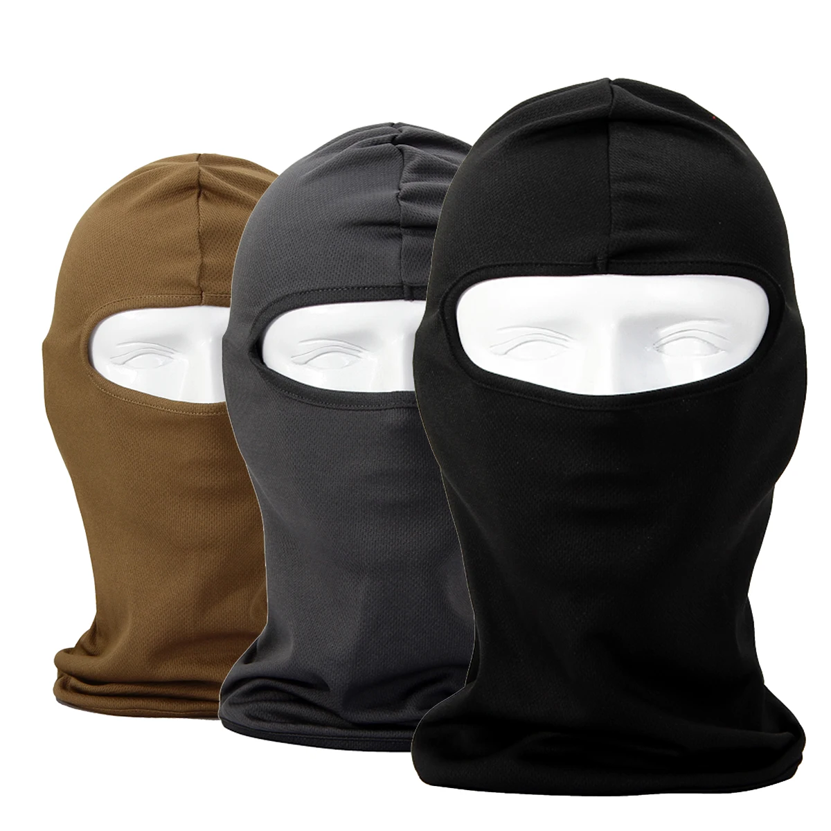 Mesh Balaclava Breathable Full Face Mask Tactical Motorcycle Paintball ...