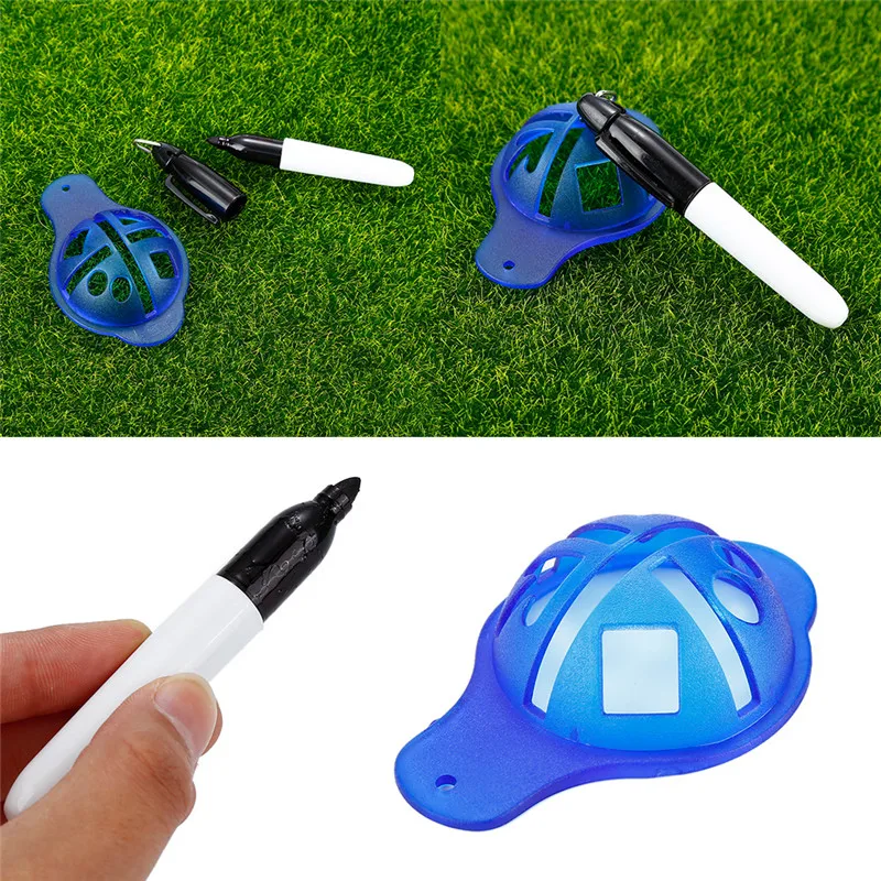 

1PCS ABS Material Golf Ball Liner Marker Template Drawing Alignment Tool Pen Training Golf Accessories Practice Alignment