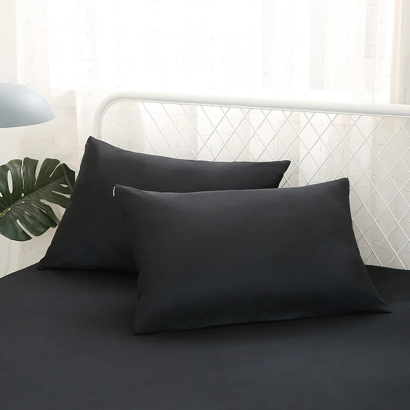 2pc Zipper Microfiber Pillow Protector Waterproof Bed Bug Proof Hypoallergenic