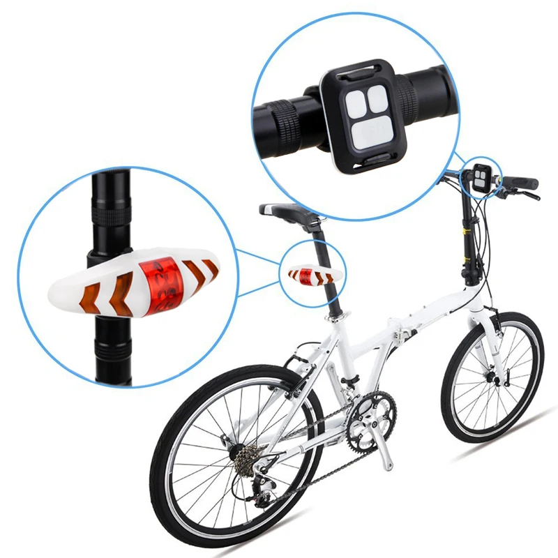 Excellent Smart Bicycle Rear Light Wireless Remote Control Bike Turning Light Safety Taillight Cycling Seat Warning Lights Tail Lamp 4