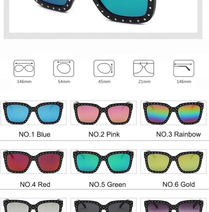 LeonLion классические большие рамки солнечные очки с заклепками женские уличные солнцезащитные очки для шоппинга брендовые дизайнерские UV400 Oculos De Sol UV400