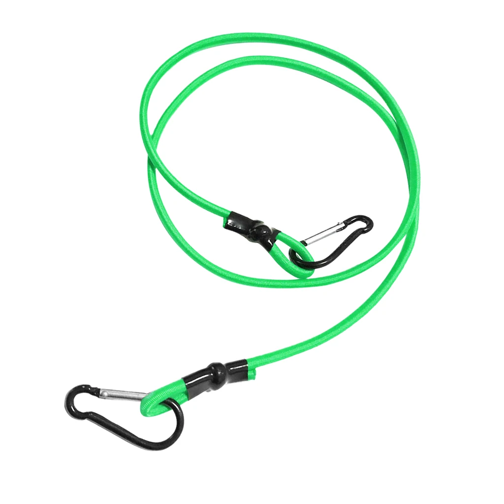 0.16 inch Elastic Kayak Canoe Tow Leash Tow Line Securing Lanyard with 2 Aluminum Carabiner Snap Hooks Kayak Tow Line