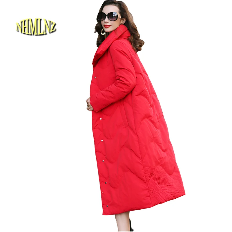 

Fashion Printing Women's Down jacket New Large size High quality Warm White duck down Folk-custom Women's Down Coat LH367