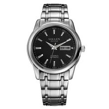 Fashion Luxury Brand SOLLEN Stainless steel Watch Automatic Men Wristwatch Men Mechanical Watches relogio masculino