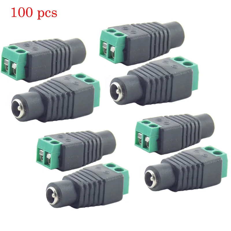 

Gakaki 100Pcs/Lot Dc Female Adapter Jack Connector Cctv Accessories Surveillance System Cctv Power Supply Cctv Camera System