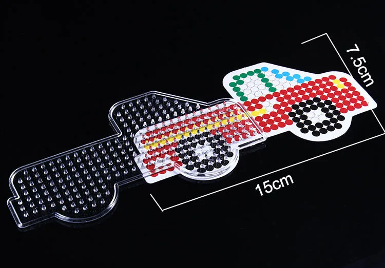 JSXuan 4 Styles 5mm EVA hama beads Template Transportation Pattern DIY Toys perler beads Children Creative Plastic Puzzle Models