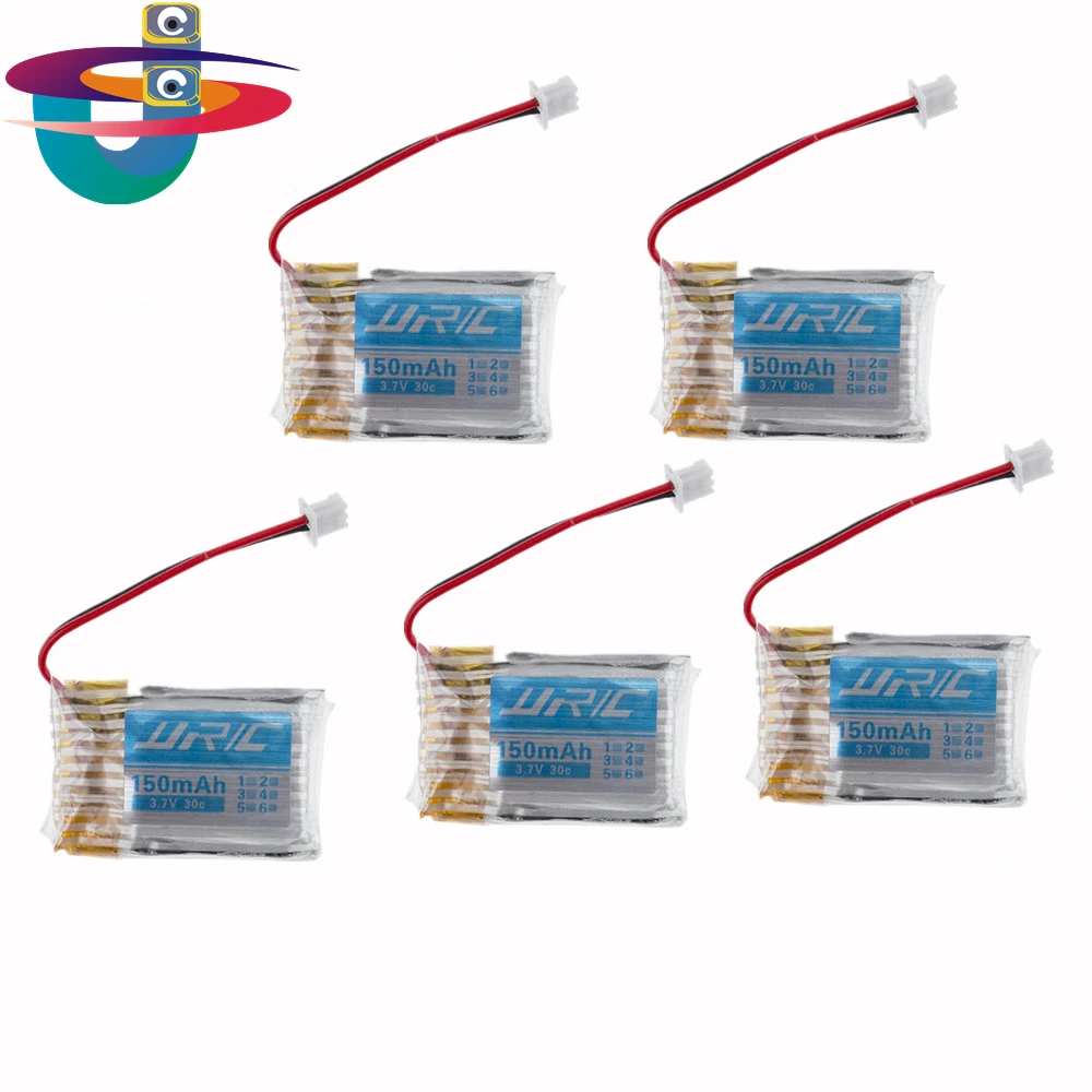 

5pcs 150mAh 30C Lipo Battery 3.7V mini drone JJRC H20 RC Hexacopter Part helicopter H20 H20H H8 mini Eachine H8