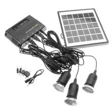 Outdoor Solar Power Led Lighting Bulb Lamp System Solar Panel Home System Kit 4W 6V Outdoor Solar Power Panel LED Light Lamp