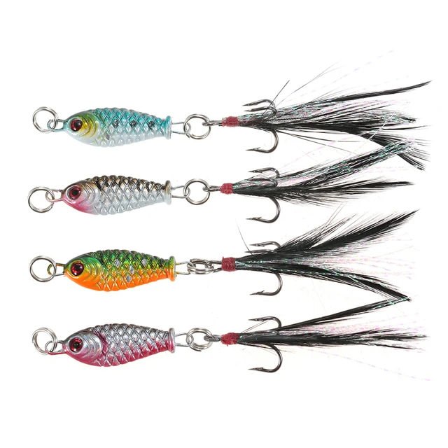 4pcs/lot Metal Spinner Fish Lure 6g 6.5cm Feather Bait Striped Bass Killer  Bait Long Shot Fishing Tackle - Fishing Lures - AliExpress